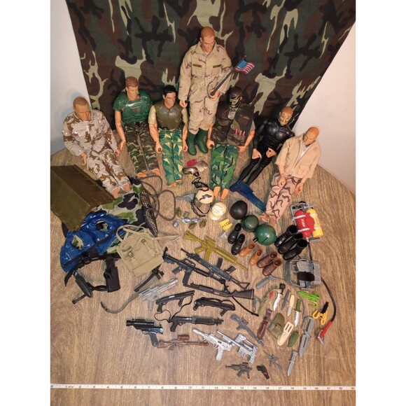 Hasbro Cool Mixed G.I. Joe Lot 12" - Scuba Camo Weapons 90s 2000 Vintage Gift - Picture 3 of 16